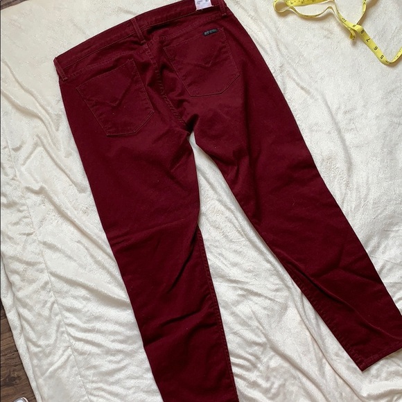 HUDSON LouLou Tux Skinny Jeans, Sz30, BurgundyPink - Picture 6 of 7